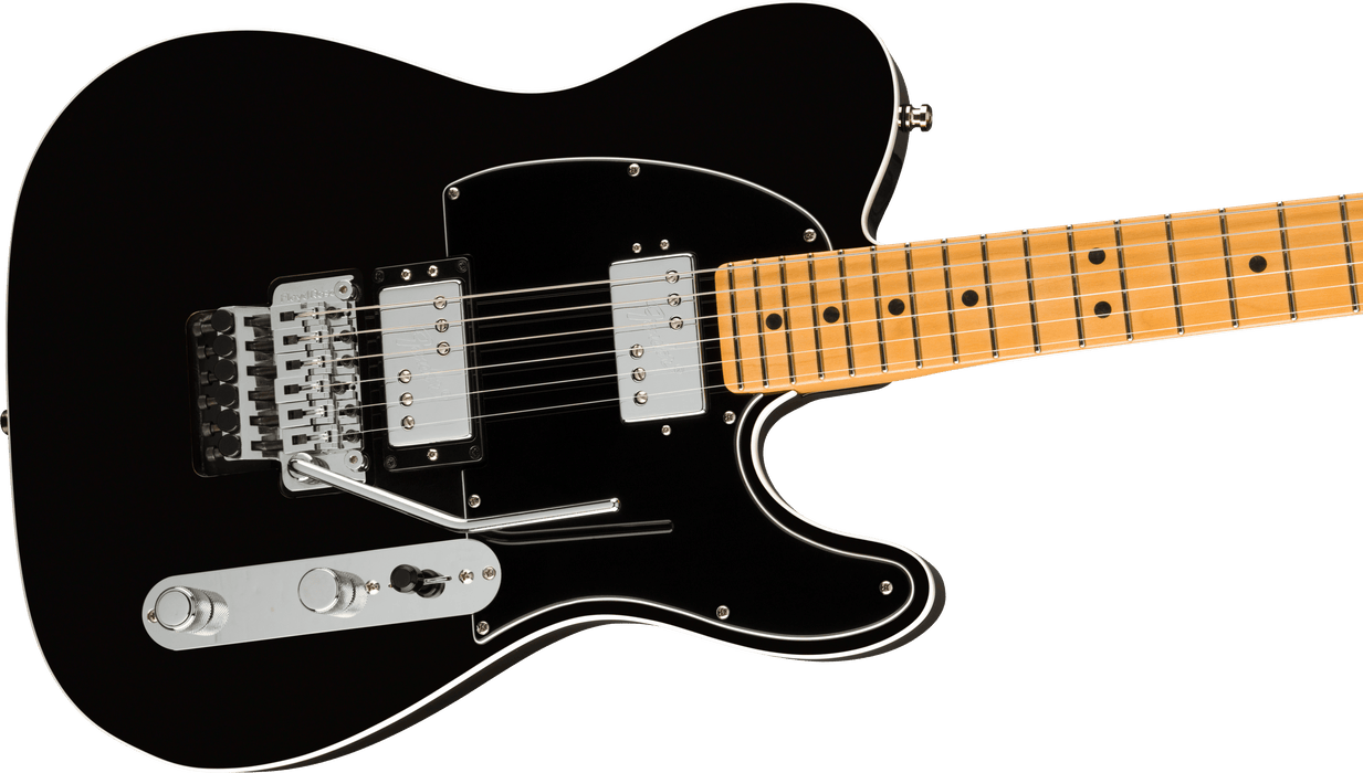 Fender American Ultra Luxe Telecaster Floyd Rose HH, maple Fingerboard - Mystic Black