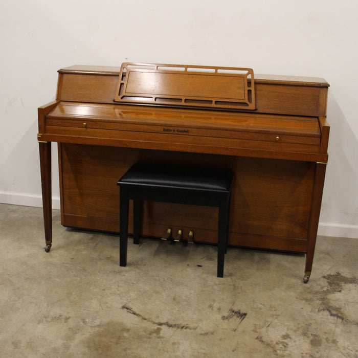 Kohler & Campbell Polished Walnut Spinet Piano