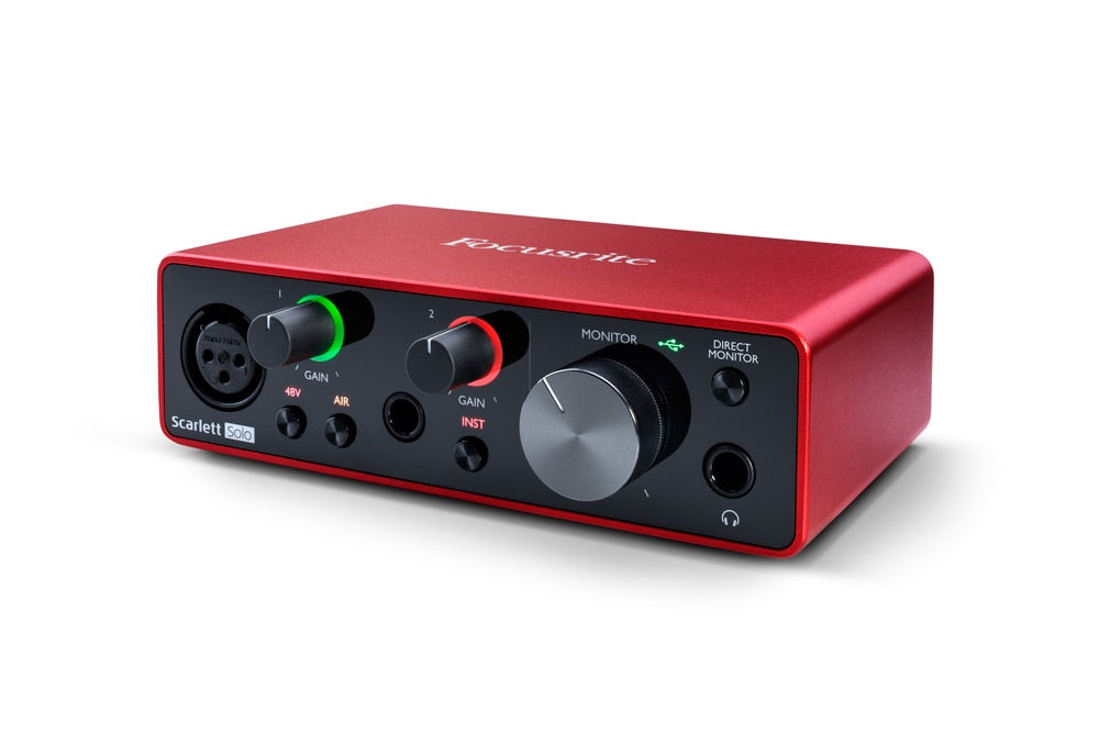 Focusrite Scarlett Solo 3rd Gen 2 in, 2 out USB Audio Interface