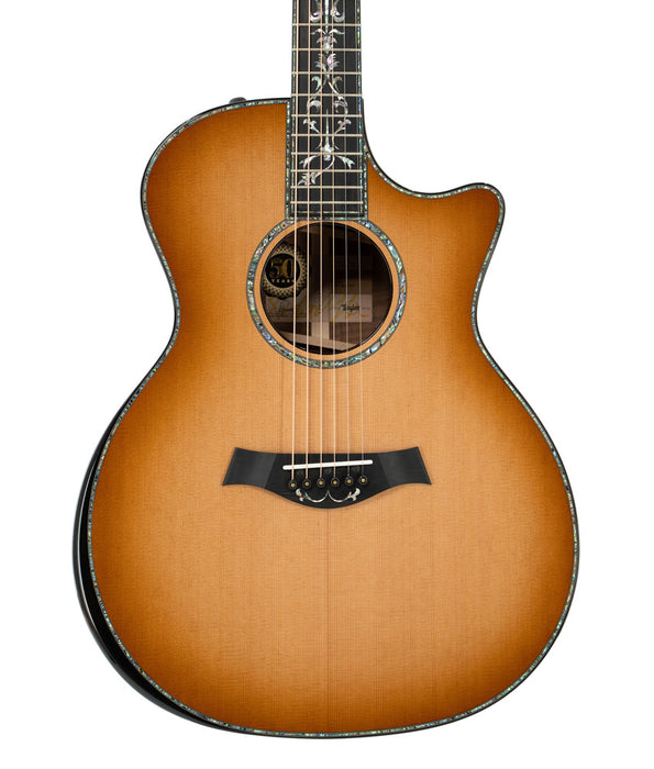 Taylor PS14ce Figured Walnut/Cedar 50th Anniversary Grand Auditorium w/ Walnut Circa 74 Amp | Used