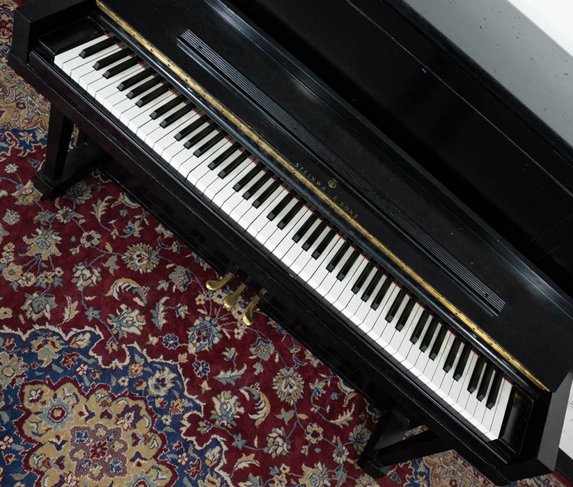 Steinway & Sons Model 45 Studio Upright Piano | Satin Ebony | SN: 458199 | Used