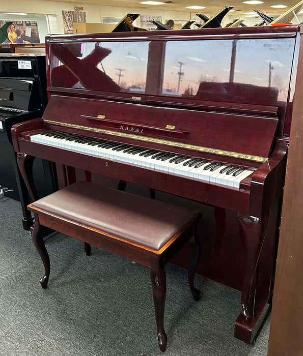 Kawai KL-705 Upright Piano | Dark Polished Walnut | SN: M1188597 | Used