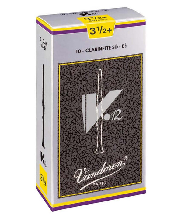 Vandoren V12 3.5+ Clarinet Reeds - 10 Pack