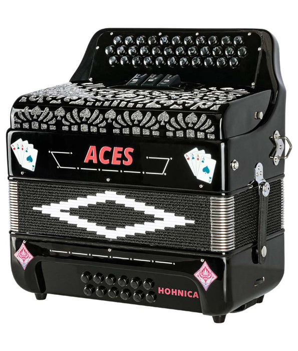 Pre-Owned Hohnica Aces II EAD 3 Register Accordion - Black | Used