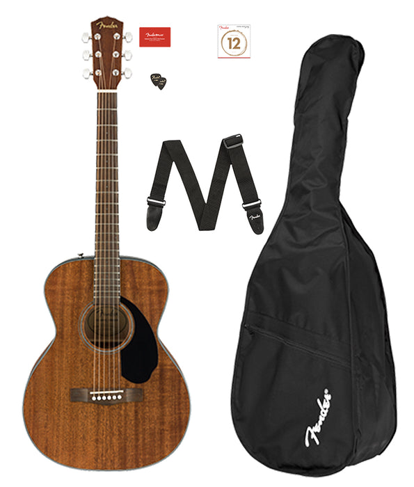 Fender CC-60S, Concert Acoustic Pack All-Mahogany V-2 Bundle | Used