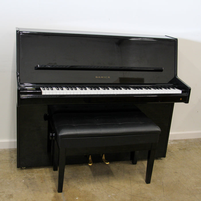 Samick Polished Ebony Continental Console Piano | SN: HGL02208 | Used