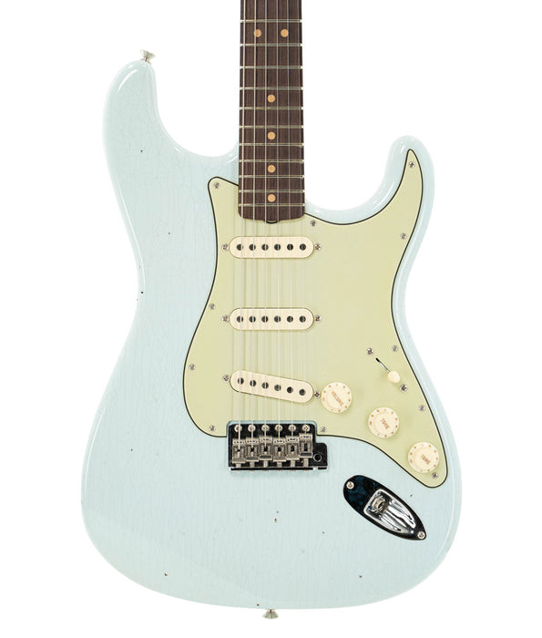 Fender Custom Shop Limited Editon 63 Strat Journeyman Closet Classic Electric Guitar - Aged Sonic Blue | Used