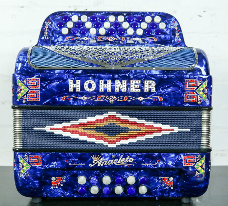 Hohner Anacleto Rey Del Norte TT G/E Accordion Compact Blue