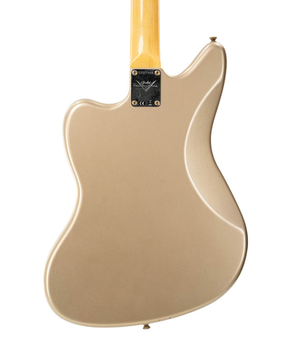 Fender Custom Shop 1964 Jaguar Journeyman Relic, 3A Rosewood Fingerboard - Faded Aged Shoreline Gold