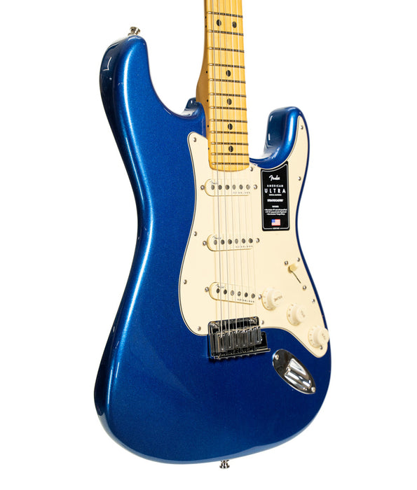 Pre-Owned Fender American Ultra Stratocaster, Maple Fingerboard, Cobra Blue