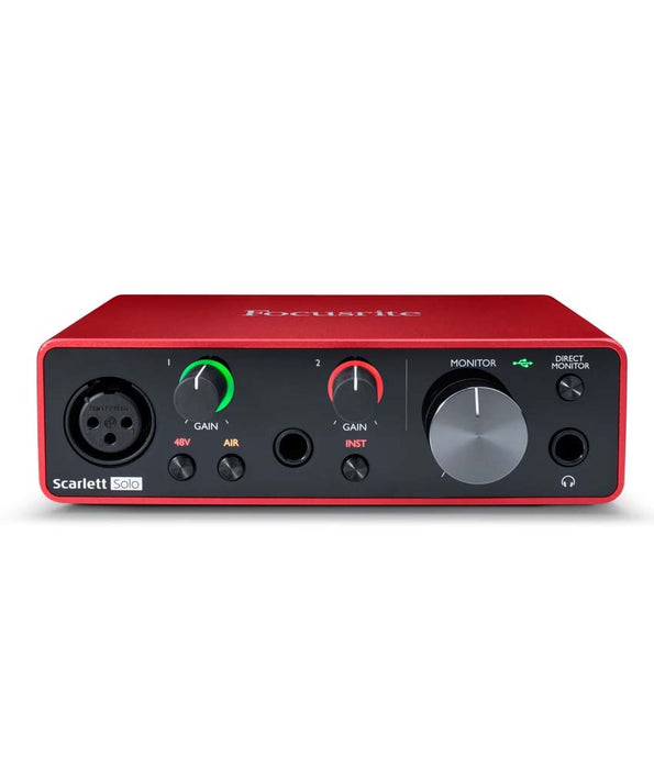 Focusrite Scarlett Solo 3rd Gen 2 in, 2 out USB Audio Interface