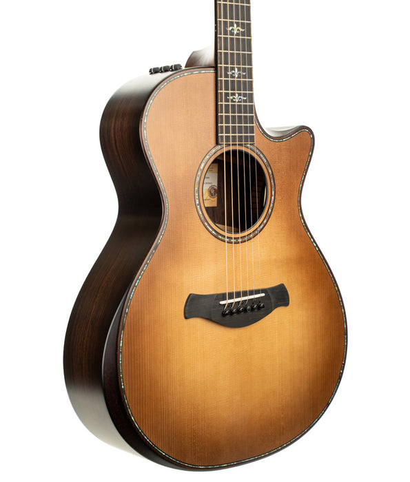 Pre-Owned Taylor Builders Edition 912ce Grand Concert Acoustic-Electric Guitar - Wild Honey Burst Top | Used