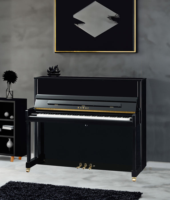 Kawai 48” K-300 Upright Piano | Ebony Polish