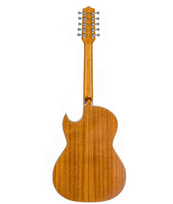 H. Jimenez LBQ1E Acoustic-Electric Bajo Quinto - Natural Mahogany | New