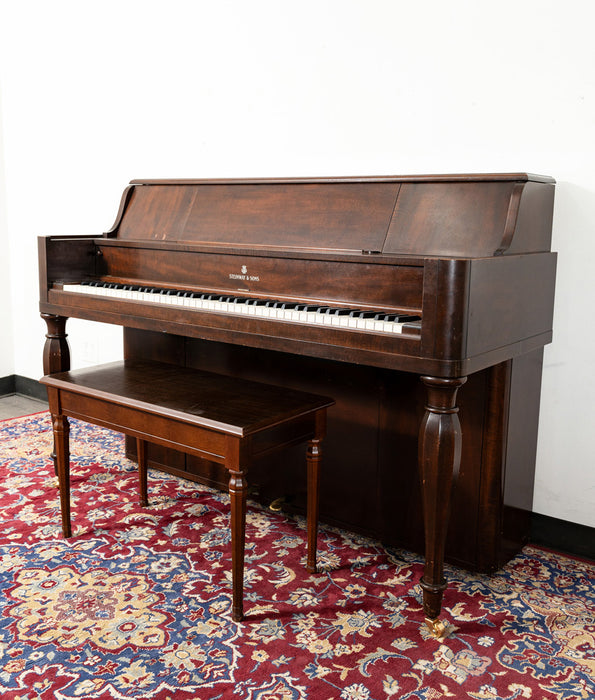 Steinway Model 40 Upright Piano | Satin Mahogany | SN: 300057 | Used