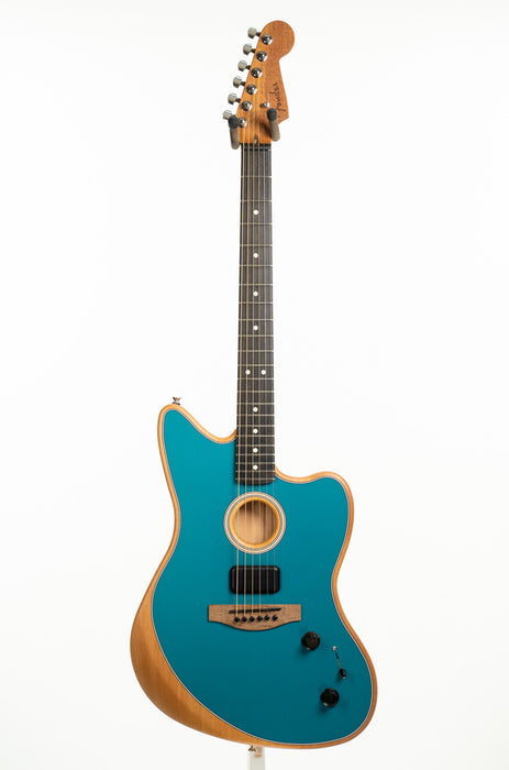 Fender American Acoustasonic Jazzmaster, Ebony Fingerboard - Ocean Turquoise