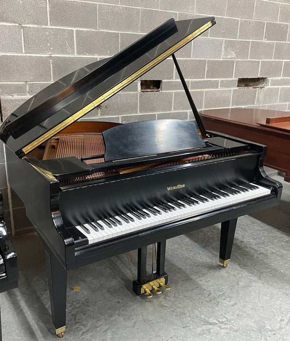 Wurlitzer 4'8" C143 Baby Grand Piano | Satin Ebony | SN: 76128