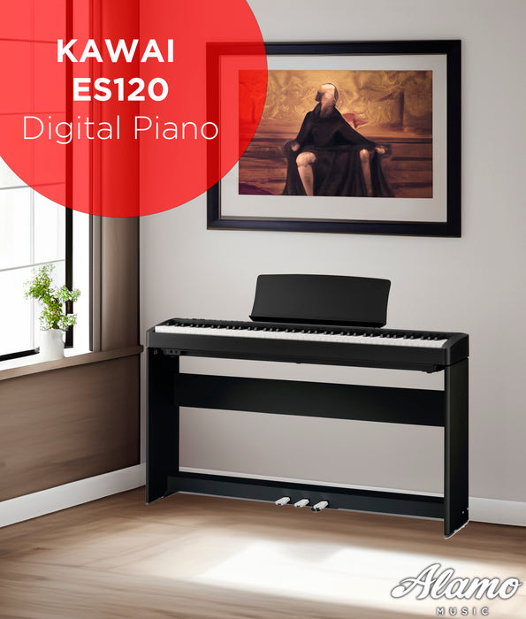 Kawai ES120 Portable Digital Piano - Black | New