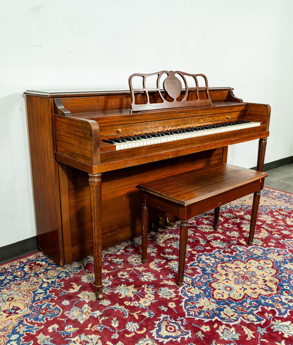 Primrose Sohmer Console Upright Piano | Satin Mahogany | SN: 729P | Used