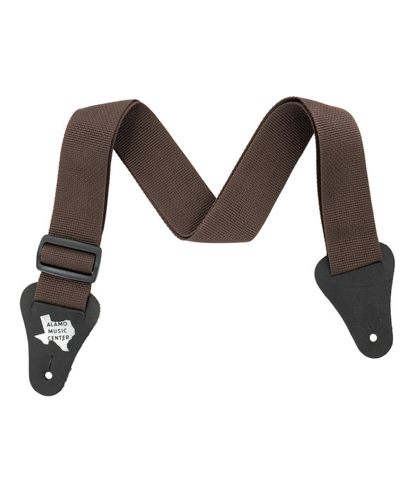 Alamo Music Center Nylon Guitar Strap - Brown