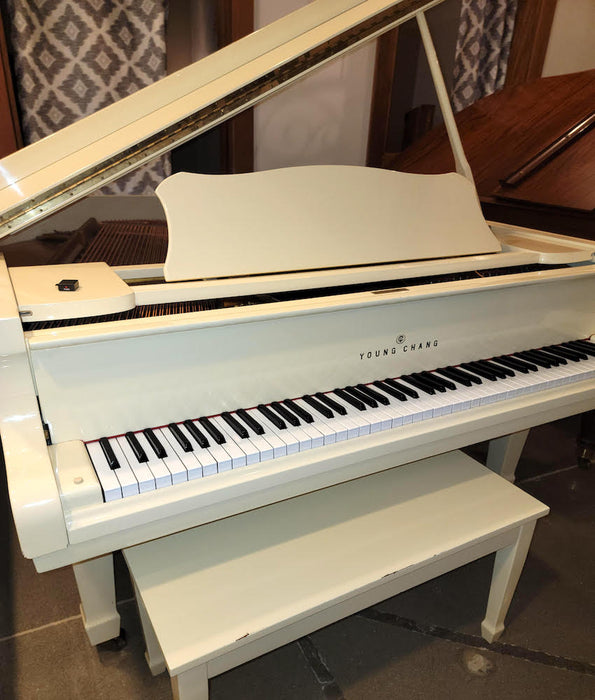 Young Chang 5'2" G157 Grand Piano | Polished White | SN: G814528 | Used