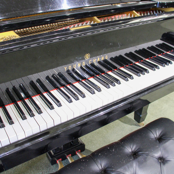 Young Chang PG185 6'1" Polished Ebony Grand Piano