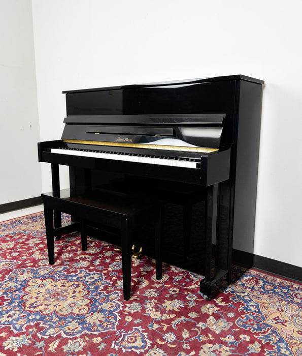 Pearl River UP118E Upright Piano | Polished Ebony | SN: 690109 | Used