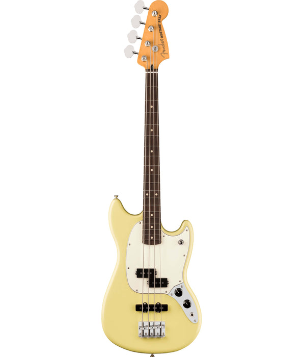 Fender Player II Mustang Bass PJ Guitar, Rosewood Fingerboard - Hialeah Yellow