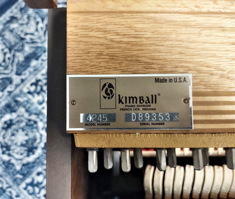 Kimball 4256 Console Piano | Satin Oak | SN: D89353 | Used