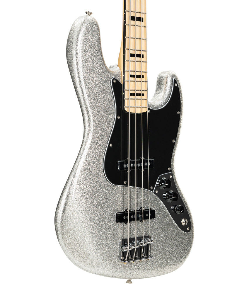 Mikey Way Jazz Bass Ltd (MEX, MN) - silver sparkle Basse électrique solid  body Fender