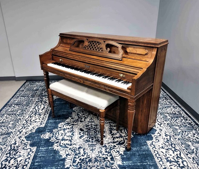 Kimball 4256 Console Piano | Satin Oak | SN: D89353 | Used