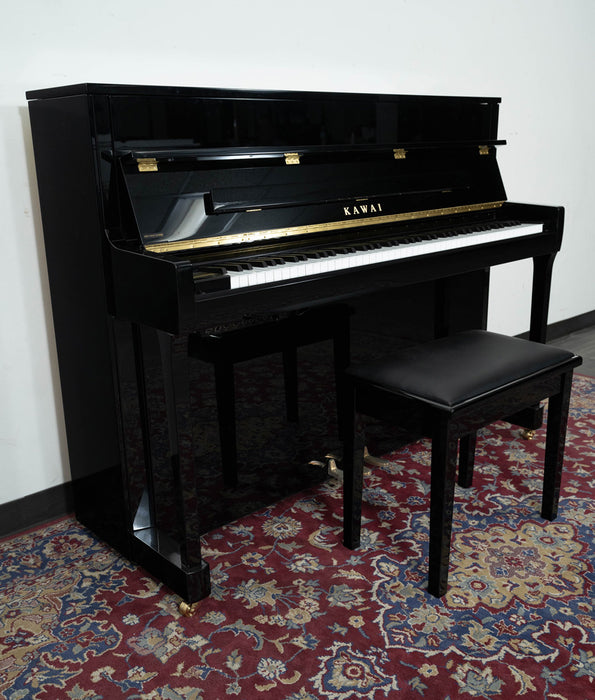 Kawai 45” K200-ATX3 Hybrid Upright Piano | Polished Ebony | New