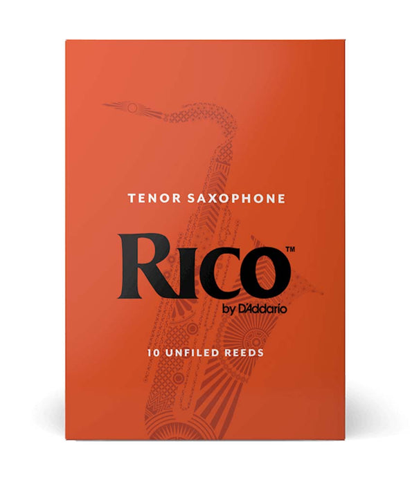 D'Addario Rico RKA1025 Unfiled 2.5 Strength Tenor Sax Reeds - 10 Pack