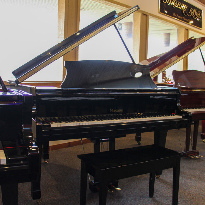 Nordiska Polished Ebony Baby Grand Piano