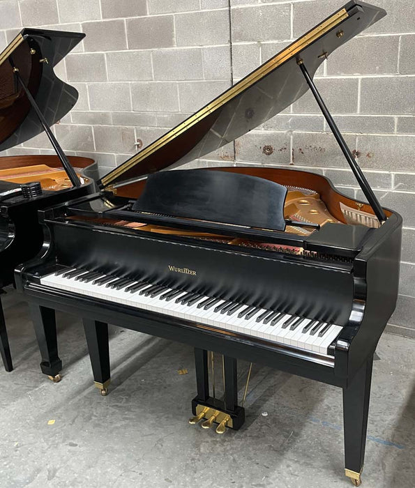 Wurlitzer 4'8" C143 Baby Grand Piano | Satin Ebony | SN: 76128