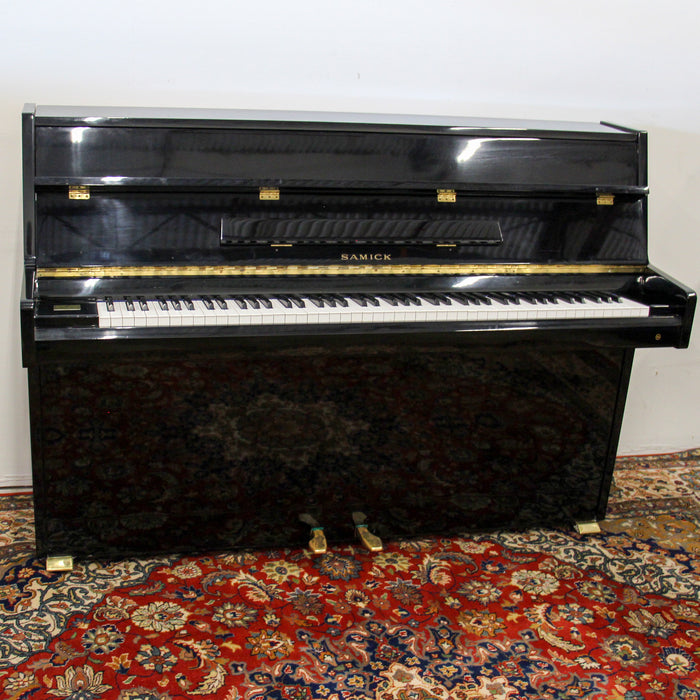 Samick SU105 Polished Ebony Continental Console Piano