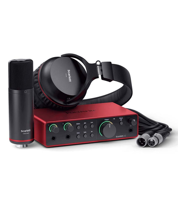 Focusrite Scarlett 2i2 Studio Audio Interface Bundle - 4th Generation