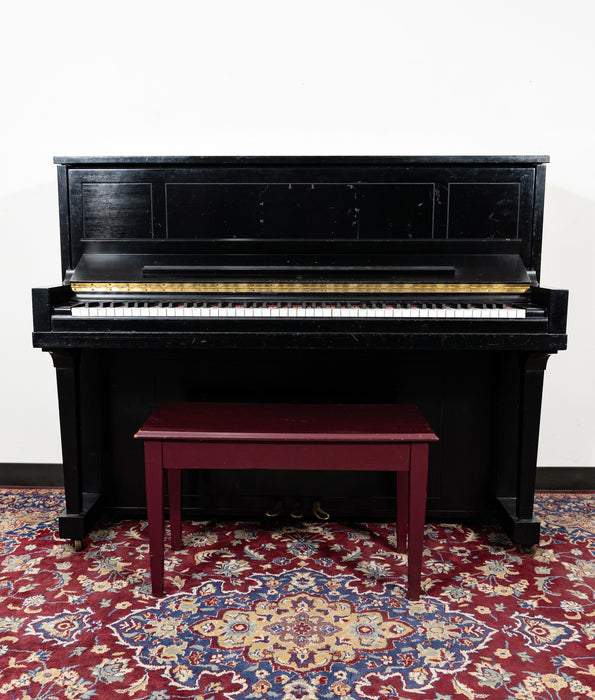 Steinway & Sons Model 45 Studio Upright Piano | Satin Ebony | SN: 458170 | Used