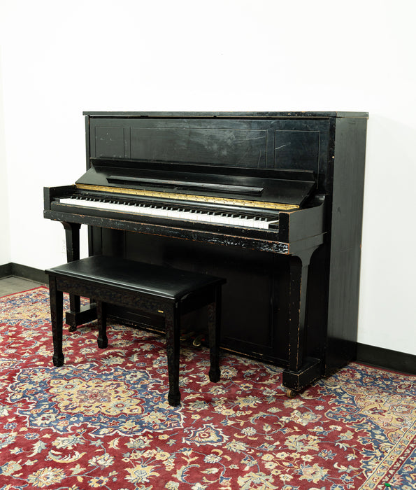 Steinway & Sons Model 45 Studio Upright Piano | Satin Ebony | SN: 458166 | Used