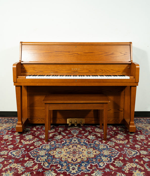 Kawai UST-7 Studio Upright Piano | Satin Oak | SN: 1764012 | Used