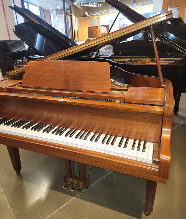 1988 Samick 4'7" SG-140A Grand Piano | Satin Walnut | SN: HHJG0673 | Used