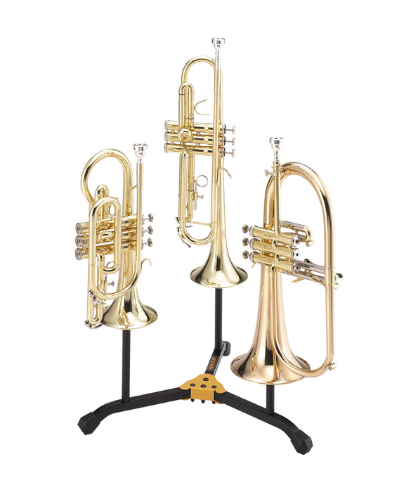 Hercules DS513BB 2 Trumpets and 1 Flugelhorn Instrument Stand