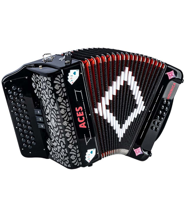 Pre-Owned Hohnica Aces II EAD 3 Register Accordion - Black | Used