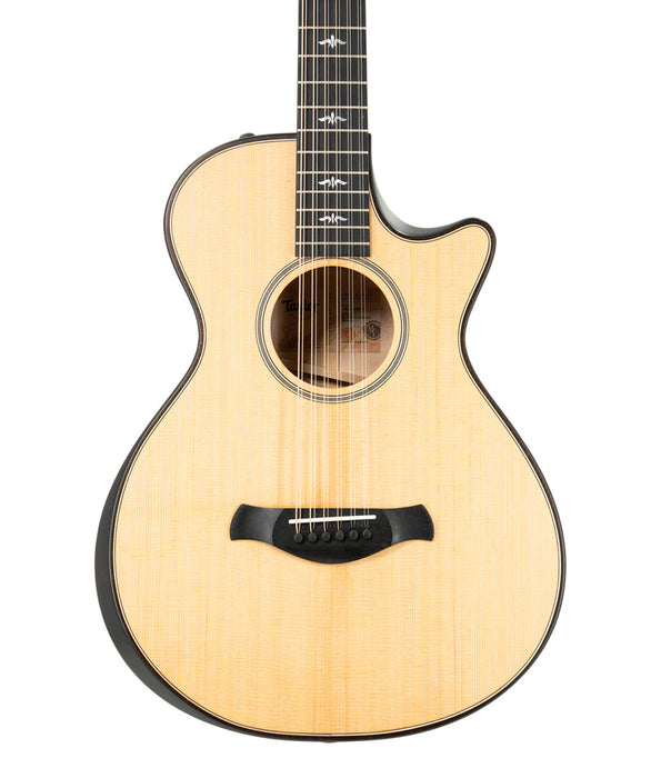 Pre Owned Taylor 652ce Builders Edition 12-String Grand Concert Acoustic-Electric Guitar - Natural | Used