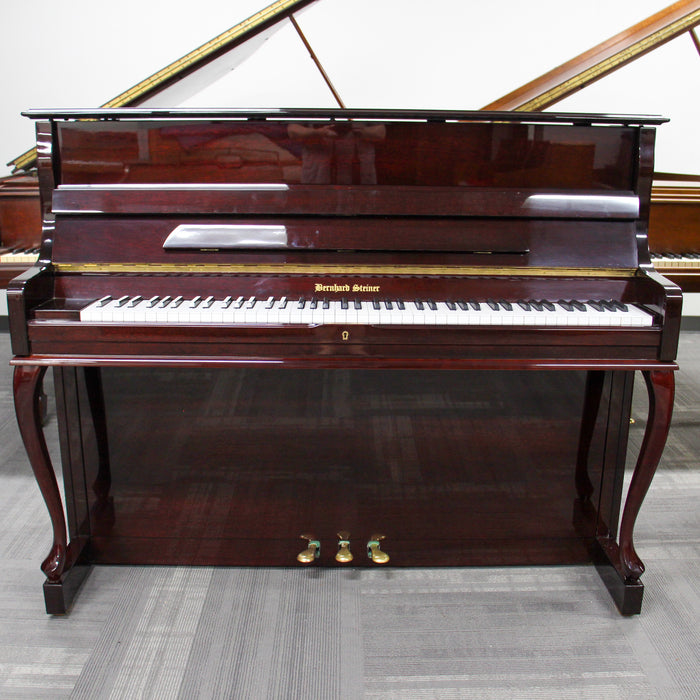 Bernhard Steiner 116B Console Piano | French Style Mahogany Finish