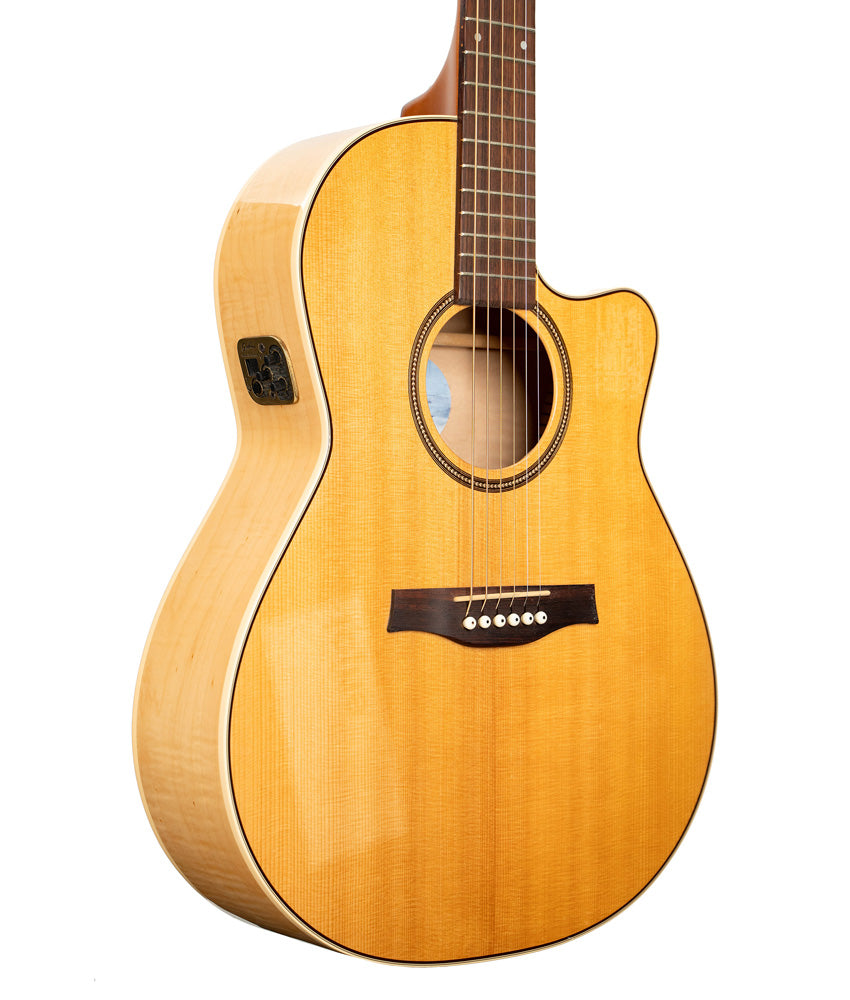 Seagull Performer CW Folk Flame Maple HG QIT Acoustic-Electric| Used —  Alamo Music Center