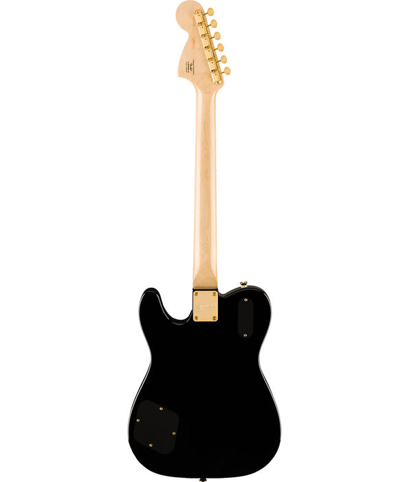 Squier Limited Edition Paranormal Troublemaker Telecaster Deluxe - Gold Hardware, Black