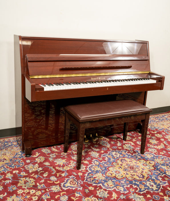 Henry F Miller HMV043MP Upright Piano | Polished Mahogany | Used