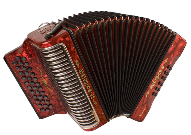 Hohner CXER Corona II Xtreme EAD Button Accordion - Red