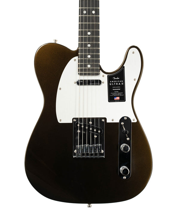 Fender American Ultra II Telecaster Electric Guitar - Ebony Fingerboard, Texas Tea | New